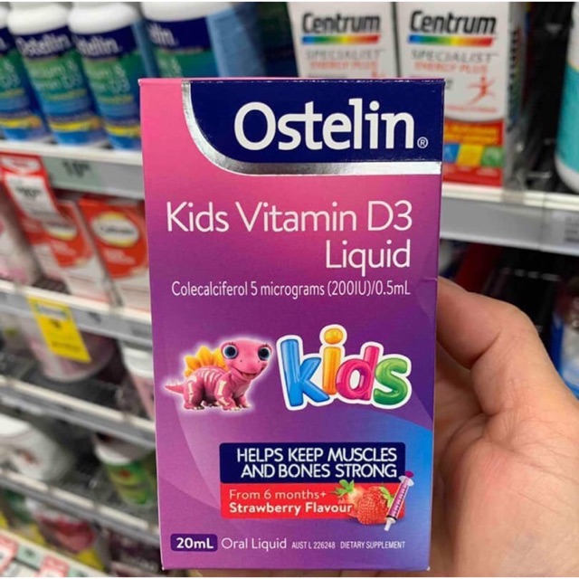 Vitamin D3 Osteline Úc ( dành cho bé từ 06 tháng tuổi )