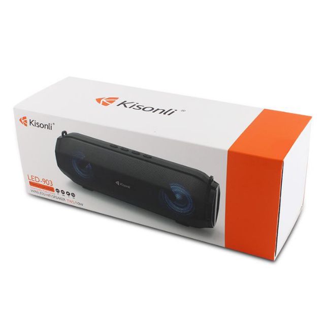 Loa Bluetooth Kisonli Led 903 - Bluetooth 4.0-FM-USB-Thẻ nhớ-Jack 3.5