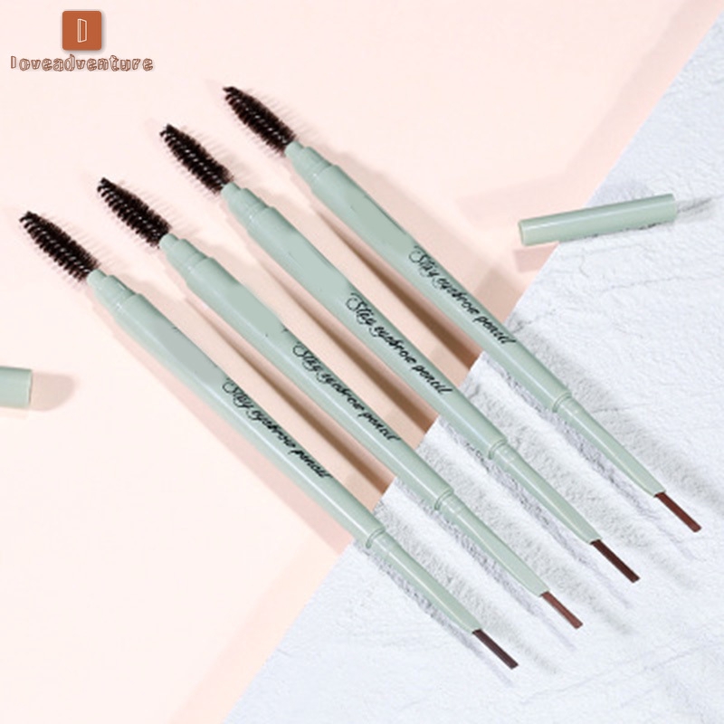 LV△ Double-end Eyebrow Pencil Waterproof Long Lasting No Fading Eyebrow Pen Brush Cosmetics | BigBuy360 - bigbuy360.vn