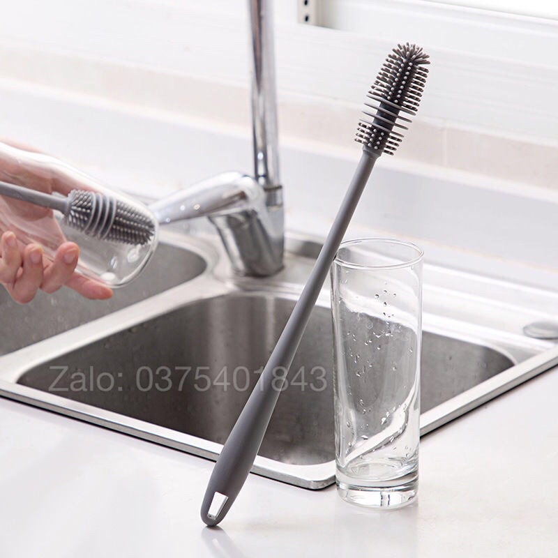 Cọ rửa chai, lọ thuỷ tinh bằng silicone tiện dụng
