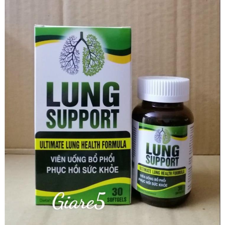 Bổ phổi LUNG SUPPORT tăng cường chức năng phổi 30v tăng cường đề kháng, tăng cường miễn dịch