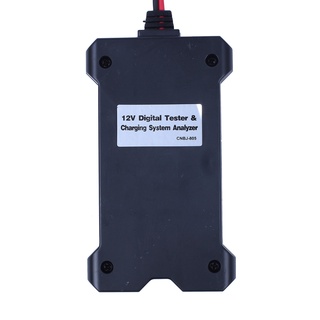 MP0514A 12V Digital Battery Tester Voltmeter and Charging System Analyzer with LCD Display and LED Indication - BLACK VERSION