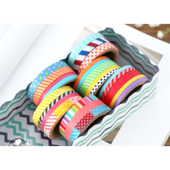 Washi Tape set 3 cuộn SW03-01 trang trí scrapbook, sổ tay planner,...