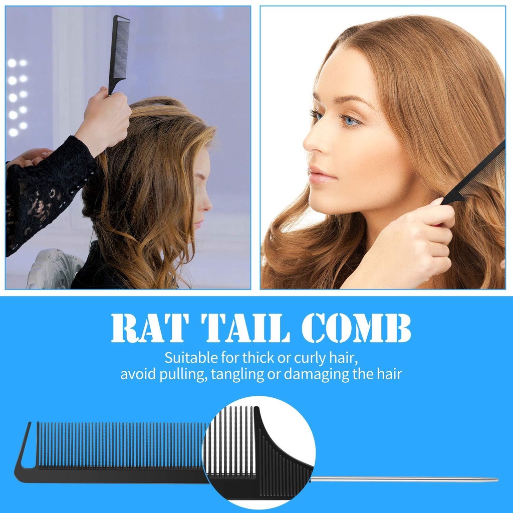 Lược Chải Tóc Chống Tĩnh Điện Thiết Kế Nhỏ Gọn Tiện Dụng