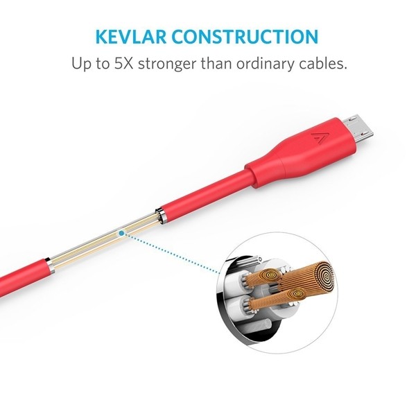 Cáp Micro USB Anker PowerLine 90cm màu trắng