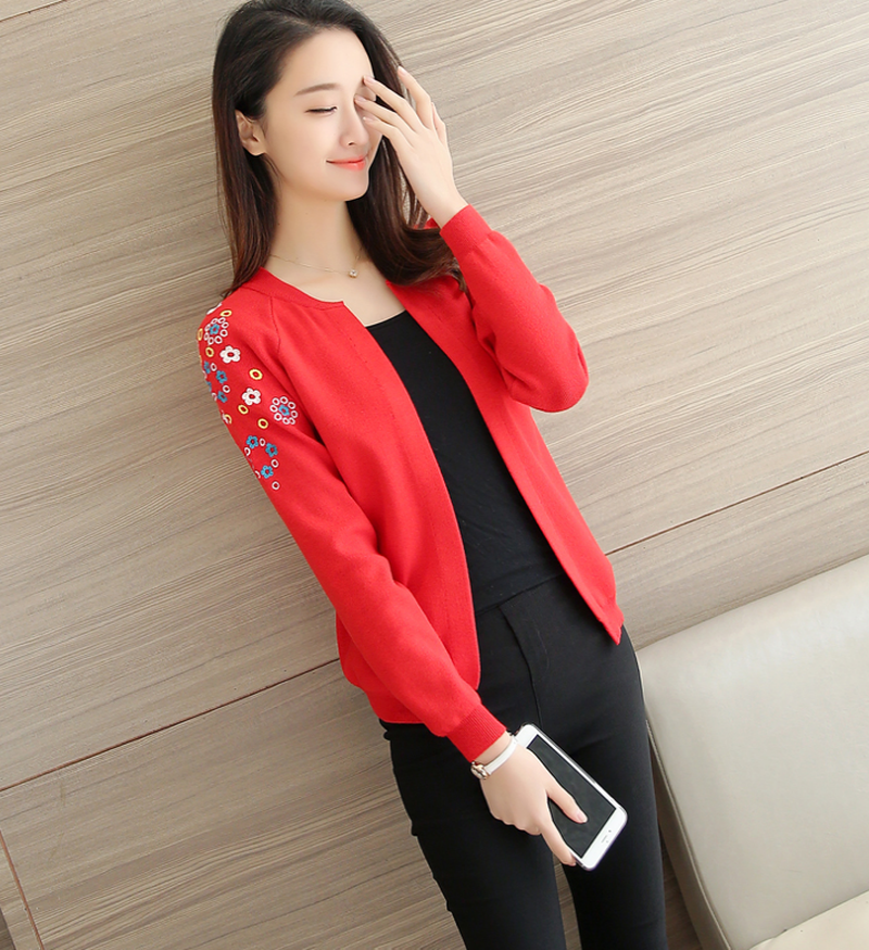 Áo Khoác Cardigan Thêu Hoa Phong Cách Hàn Quốc Thanh Lịch Dành Cho Nữ | BigBuy360 - bigbuy360.vn