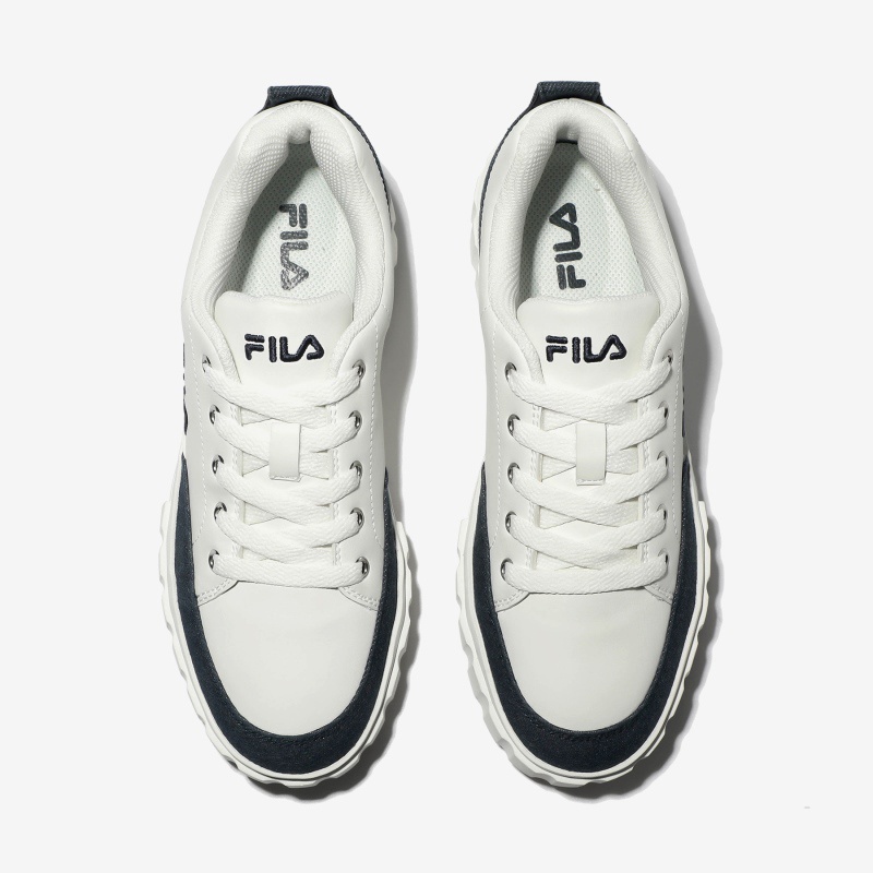 Giày FILA Sandblast Low Màu Trắng Xanh navy Chính hãng 100%