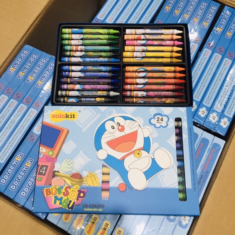 Bút Sáp 24 màu TL Doraemon CR-C06/DO