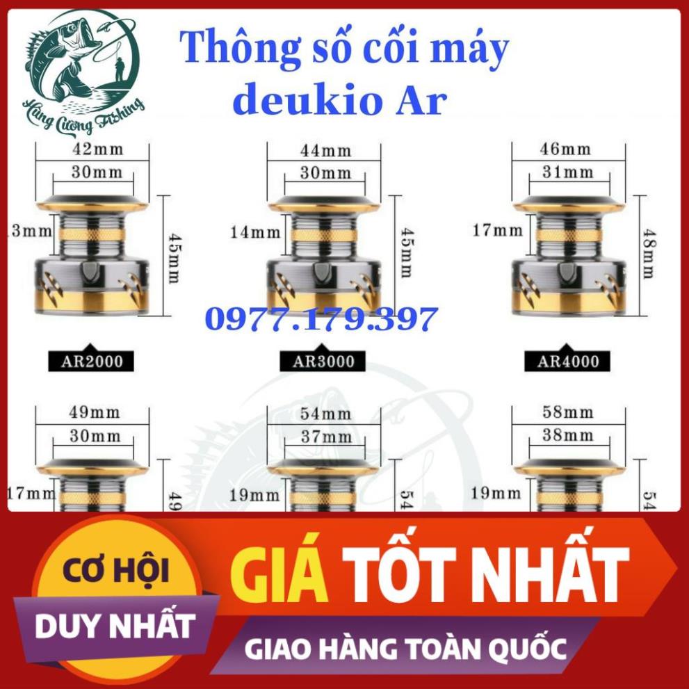 Máy Câu Cá Deukio AR Độ Núm Tròn _Full Kim Loại_ Cực Chất,Siêu Khỏe - Đồ câu uy tín số 1
