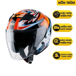 Mũ bảo hiểm 3/4 ROC R02 tem Basani mới về size M L XL XXL freeship toàn quốc