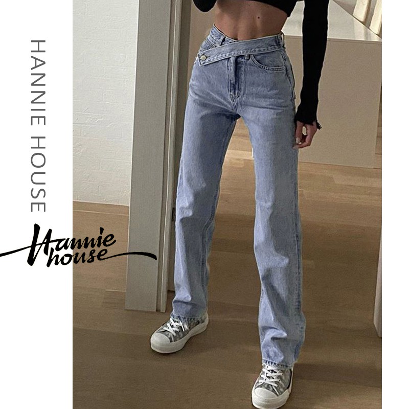 Quần Jeans Nữ Dài Lưng Cao Ống Đứng Hợp Thời Trang | BigBuy360 - bigbuy360.vn
