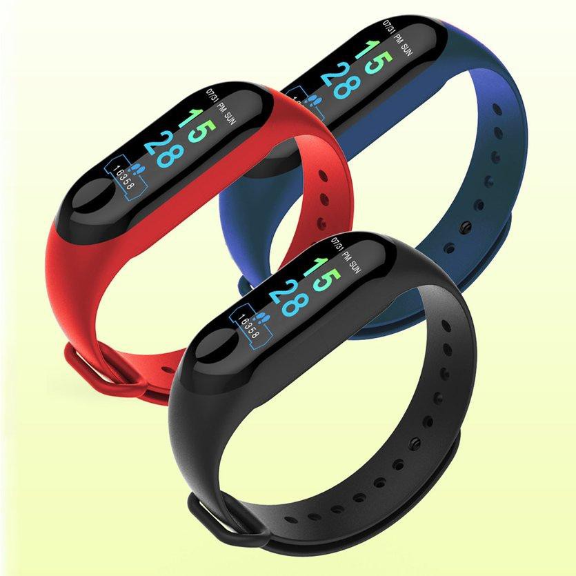 [Gía Sỉ] Vòng đeo tay thông minh Smart Band M3 Đo Nhịp Tim kết nối Bluetooth với điện thoại Màn hình màu cảm ứng