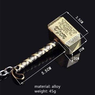 Móc khóa thiết kế hình búa thần sấm Thor độc đáo