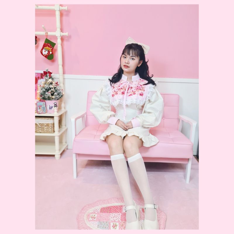 Đầm váy kanayo chất linen phong cách vintage lolita Nhật Bản Ngochancutie | BigBuy360 - bigbuy360.vn