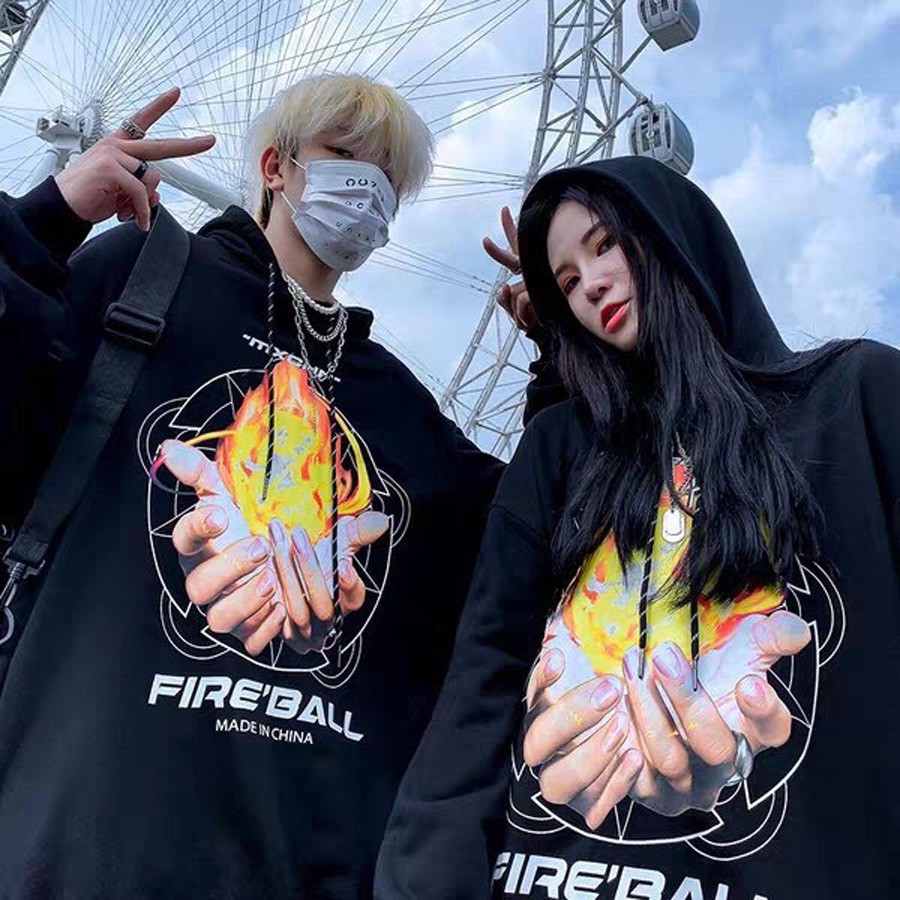 ÁO HOODIE NỈ NGOẠI Fire Ball (HD1040 - Kèm Ảnh Thật) | BigBuy360 - bigbuy360.vn