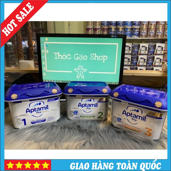 Sữa Nhãn Bạc Aptamil Profutura Nội Địa Anh (UK) 800g Hộp Nhựa (Aptamil Anh Mẫu Mới) - (Aptamil UK Mẫu Mới)