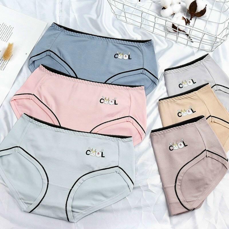 Quần Lót Nữ Cotton Sịn Mềm Mịn In Chữ Cool - Quần Chip Nữ Dễ Thương Mã 943