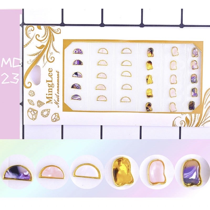 Set 30 viên charm cao cấp trang trí móng tay nail,Set 30 viên charm cao cấp phụ kiện trang trí móng tay nail