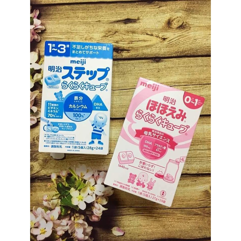 Sữa Meiji số 0, 1 dạng thanh 648g (mẫu mới)