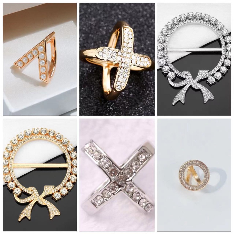 Khóa Khăn Quàng Cổ Hình Chữ X Thiết Kế Đơn Giản Phong Cách Hàn Quốc