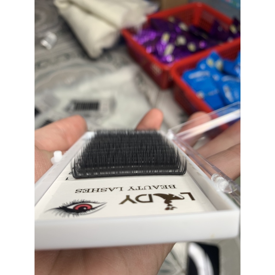 Mi khay Lady độ cong C CC D, chất mi silk Hàn, mềm dễ bắt keo, dùng để nối mi volume, classic Chuyên Mi Nail