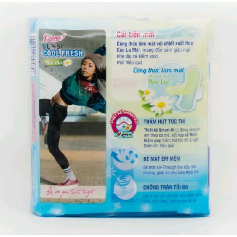 băng vệ sinh Diana sensi cool fresh (cánh)