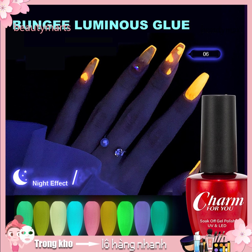 Sơn Móng Tay Dạ Quang Nhanh Khô Màu Sắc Ngọt Ngào Lâu Trôi 10Ml