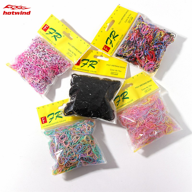 1000 Dây Thun Buộc Tóc Đủ Màu