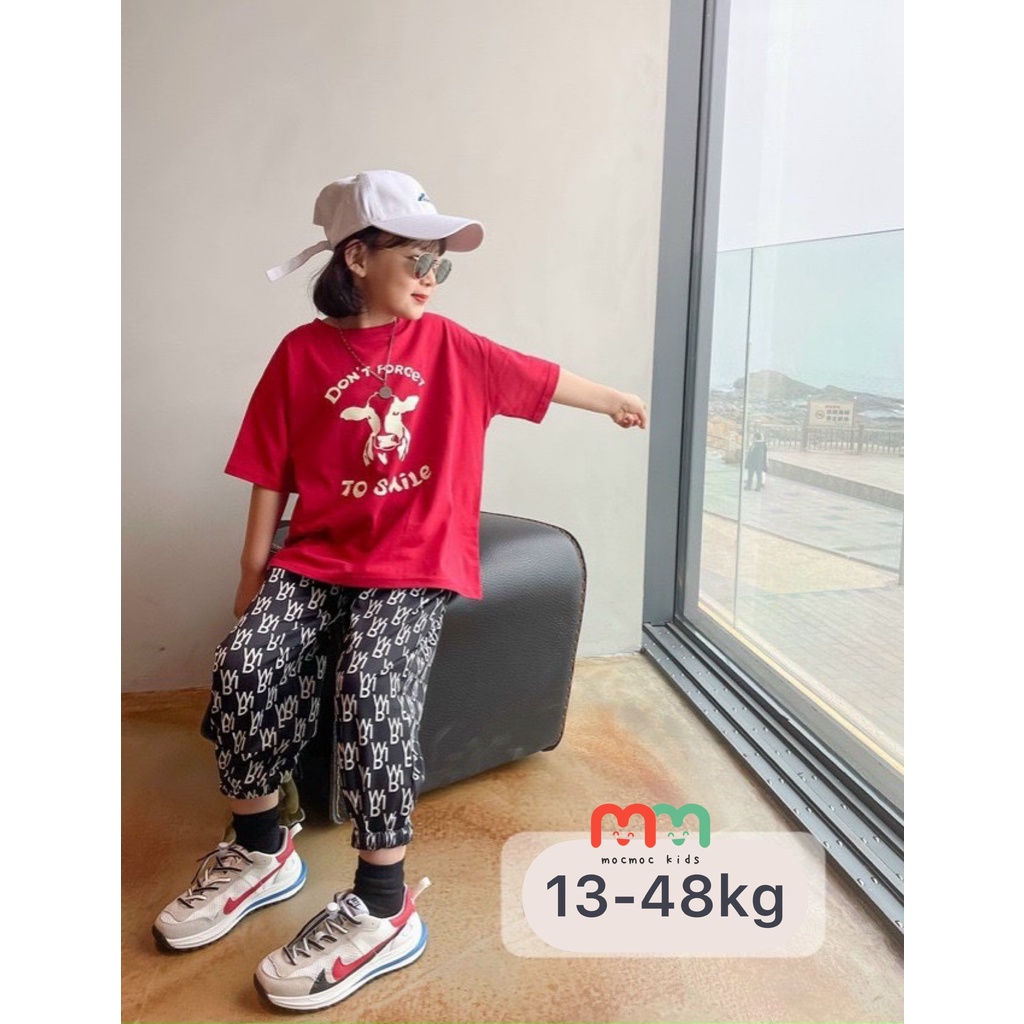 Set thể thao bé gái size đại cá tính thun cotton cao cấp mềm mịn mát, thấm hút tốt
