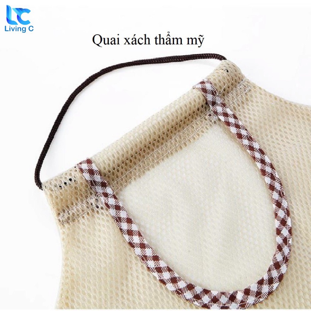 Túi treo tường đựng thực phẩm rau củ quả mỹ phẩm đa năng Living C