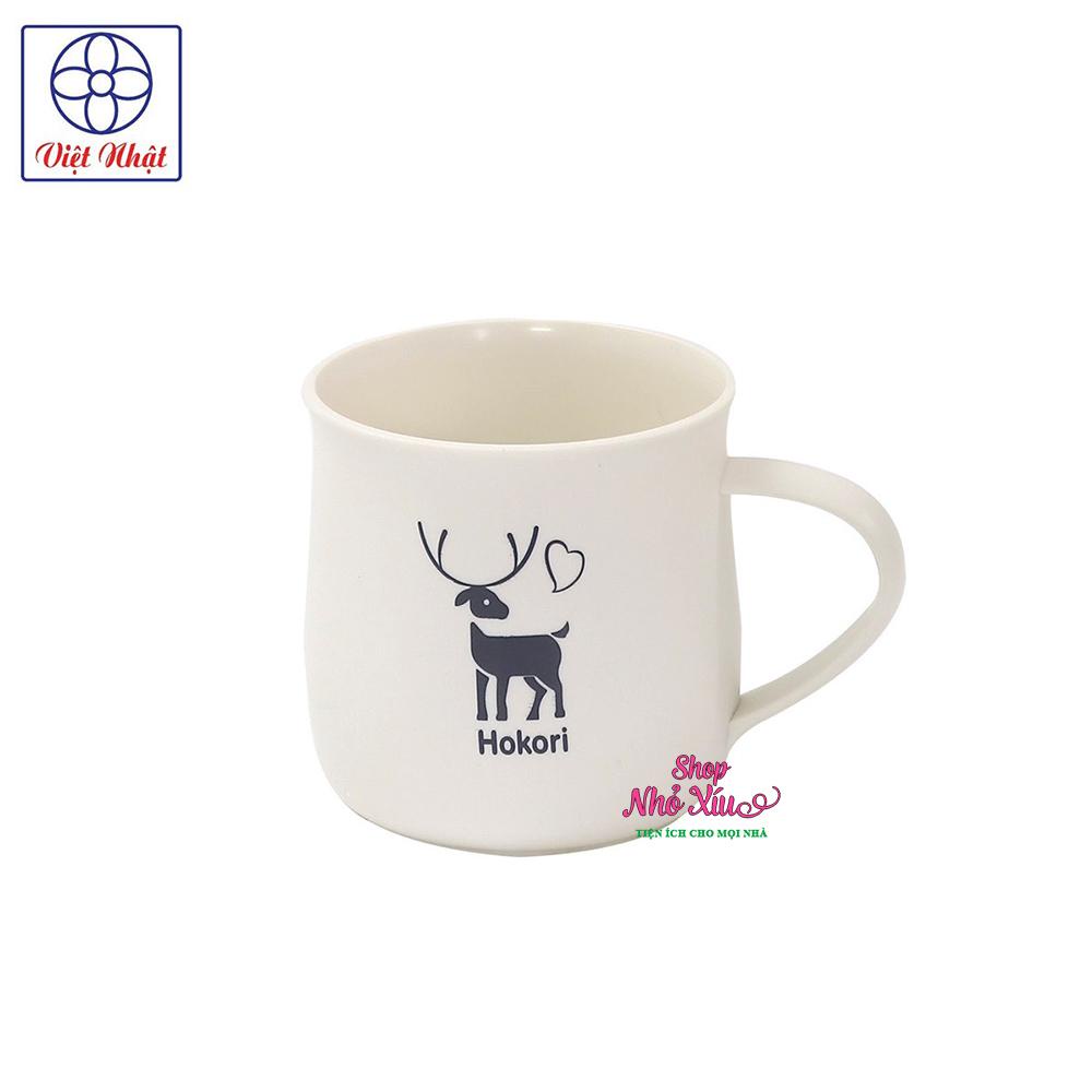 Cốc nhựa bầu HOKORI 350ml 6369 Chất liệu nhựa PP nguyên sinh Tay cầm chống trượt - Ca uống nước HOKORI