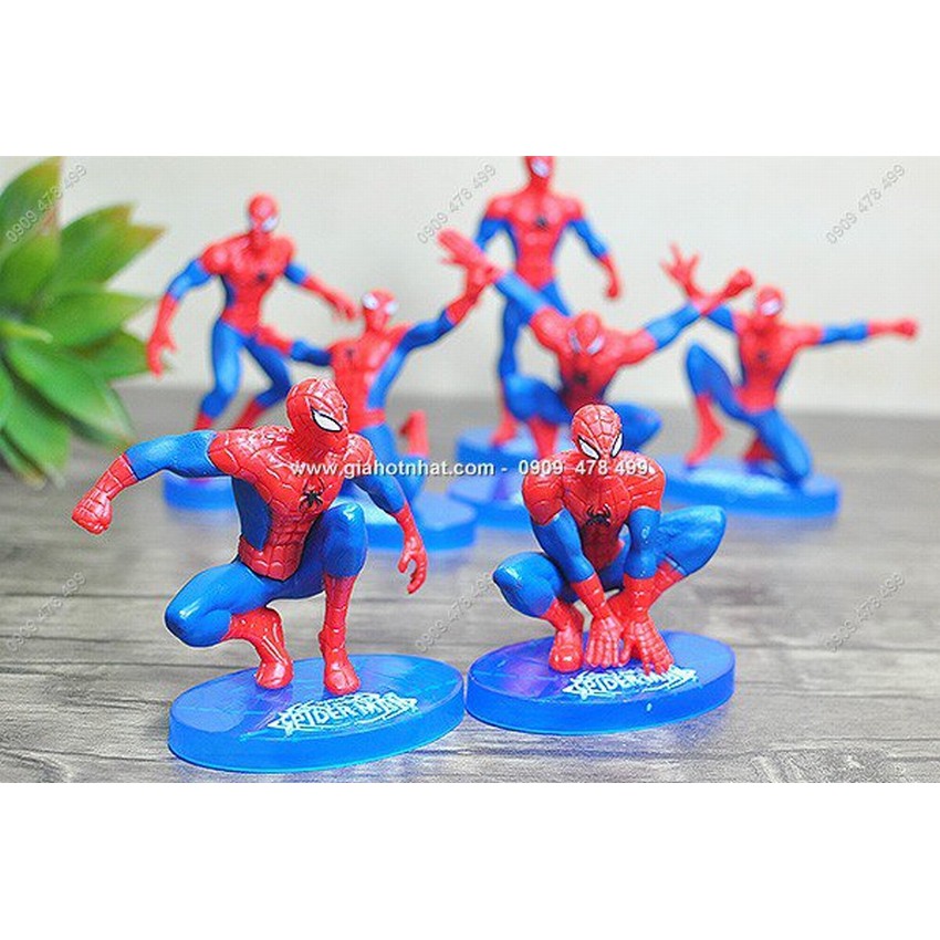 Bộ 7 Nhân Vật Người Nhện Spiderman Các Tư Thế - 7835
