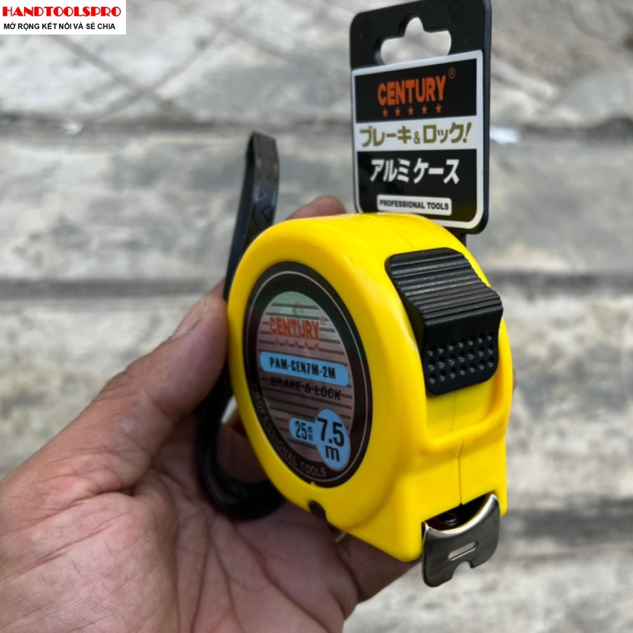 Thước cuộn in hai mặt  7.5m x25mm CENTURY PAM-CEN7M-2M PROFESSIONAL TOOL
