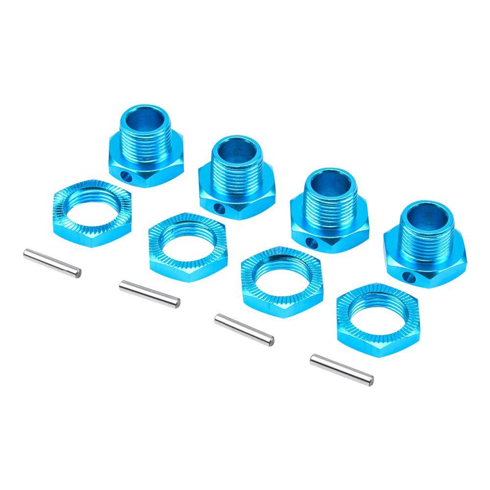 Bộ 4 Đầu Nối Bánh Xe 17mm Chất Lượng Cao Cho Mô Hình Xe Hơi Điều Khiển Từ Xa 1 / 8