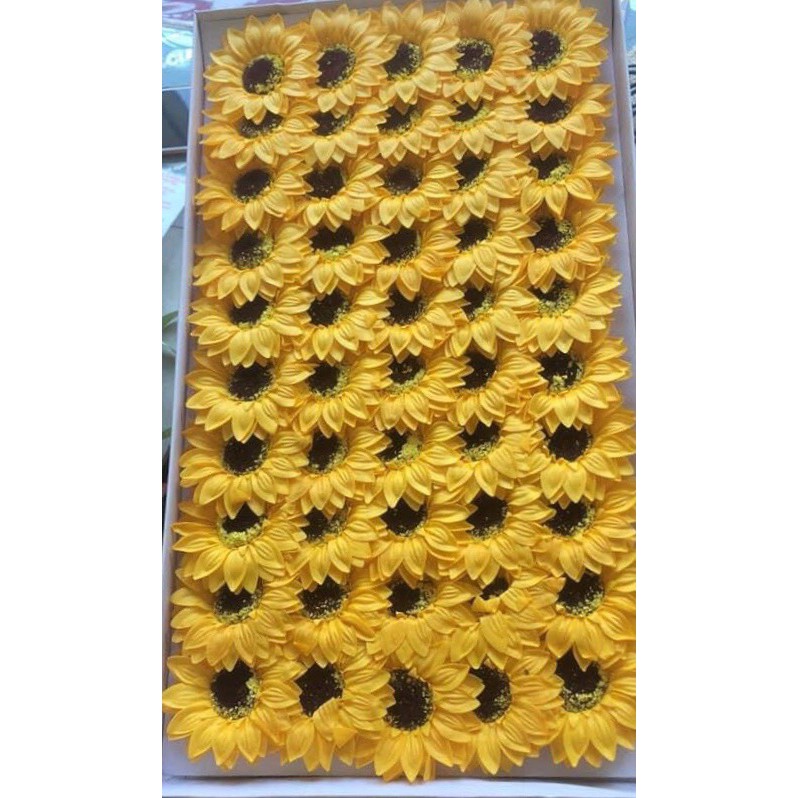 Hoa Hướng Dương Sáp 1 hộp 50 bông {loại 1}