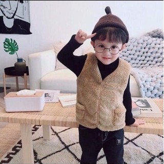 Áo khoác ghile lông cho bé
