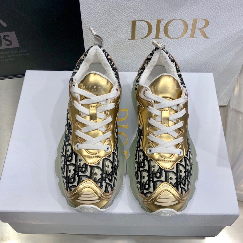 Giày thể thao nữ mẫu mới thời trang thương hiệu Dior CD Vibe cao cấp