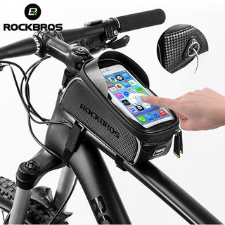 Rockbros Túi Đựng Điện Thoại Màn Hình Cảm Ứng Chống Thấm Nước 6.0 / 6.5 / 6.8 Inch Gắn Khung Trước Xe Đạp