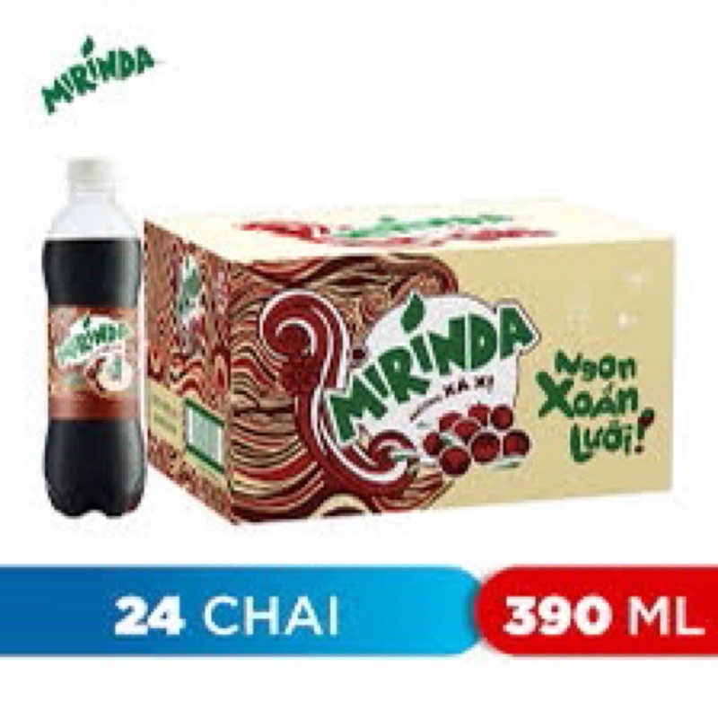 Mirinda Xá Xị Chai 390ml( Thùng 24 chai)