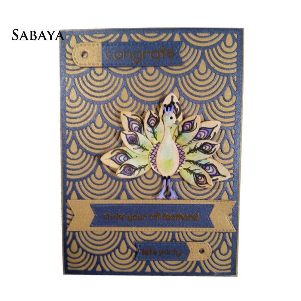 Khuôn Cắt Giấy Làm Từ Kim Loại Tạo Nền Cho Trang Trí Scrapbook