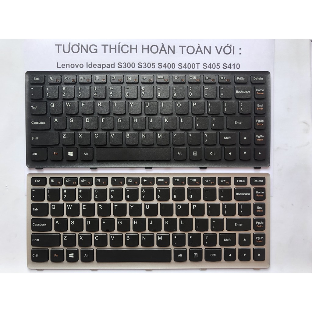 Bàn Phim Laptop Lenovo S300 S400 S410 S305 S400T S405 Hàng mới 100% Bảo Hành 12 Tháng