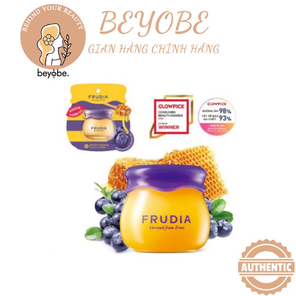 [SĂN SALE CHÍNH HÃNG- DATE 2024] Son Dưỡng Ẩm Môi Chiết Xuất Việt Quất Frudia Blueberry Hydrating Honey Lip Balm 10g