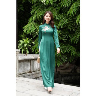 ÁO DÀI THÊU HOA CAO CẤP⚡Freeship⚡Hàng chất lượng cao