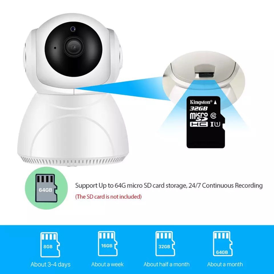 Camera Ip WiFi V380Pro Q8HD 5.0Mpx Cực Nét, Phân Biệt Chuyển Động Của Người | WebRaoVat - webraovat.net.vn