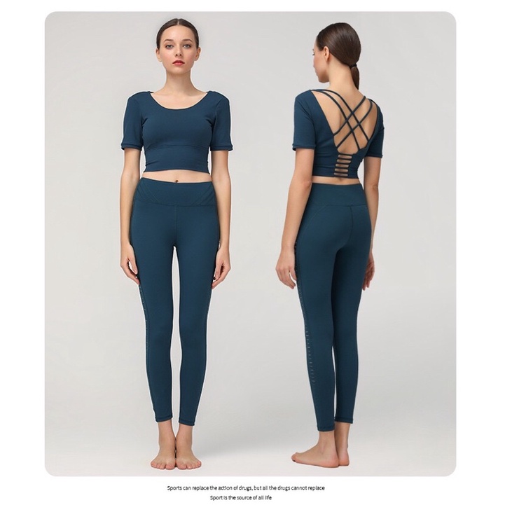 BỘ TẬP YOGA cộc tay S155