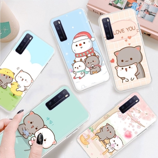 Ốp Lưng Trong Suốt Hình Mèo Đáng Yêu Cho Oppo Reno 5 Pro R15 A15 A15S K1 K2 K3 Tb99