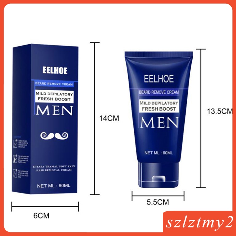 Kem tẩy lông/râu 60ml không gây đau cho nam