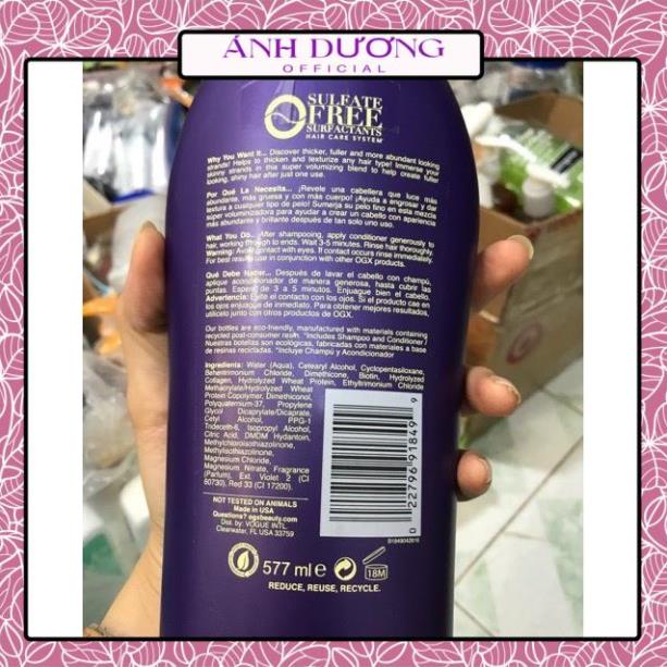 Cặp gội xả Biotin Collagen,combo gội xả Biotin Collagen chống rụng tóc và kích thích mọc tóc 577ml*2 - bonshop.store