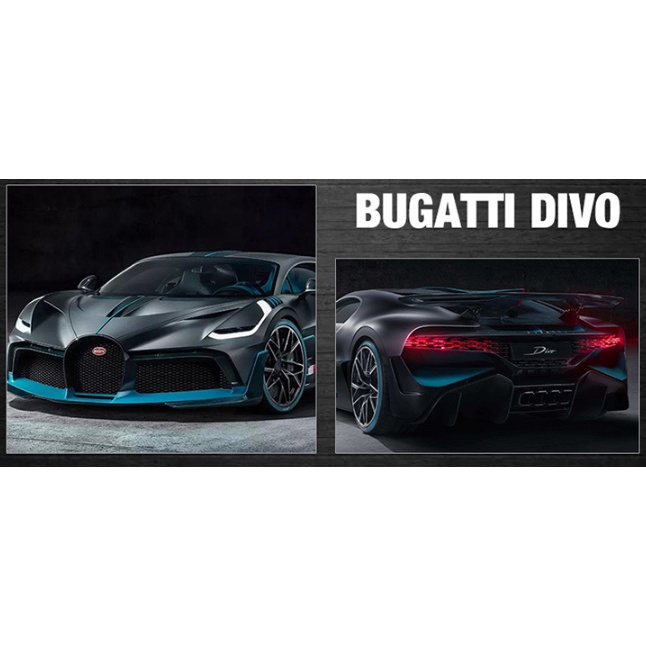 Đồ chơi Xe mô hình Bugatti Divo chất liệu hợp kim cao cấp, tỷ lệ 1:32