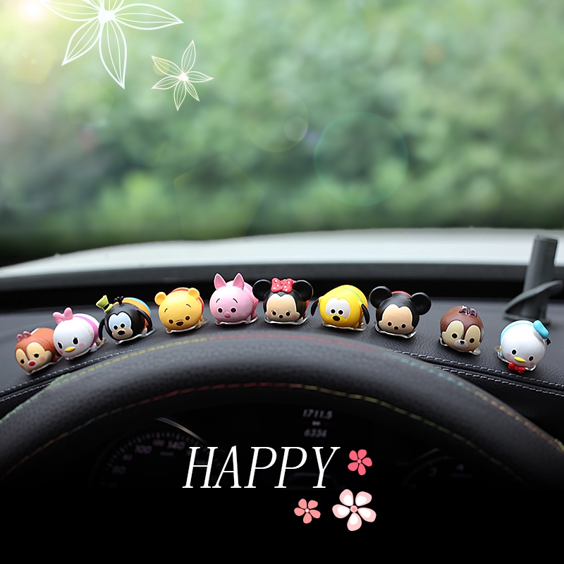 Set 10 Mô Hình Ngôi Sao Đôi Mini Trang Trí Xe Ô Tô